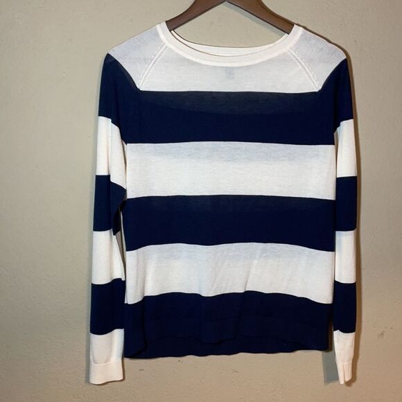 Vero Moda Longsleeve Light Top - Navy & Cream - Picture 2 of 10